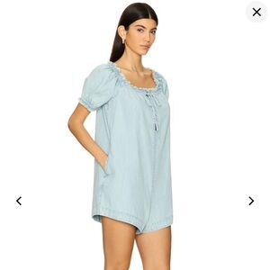 We The Free Light Blue Romper